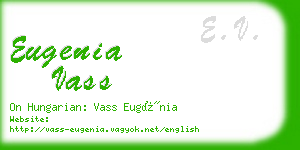 eugenia vass business card